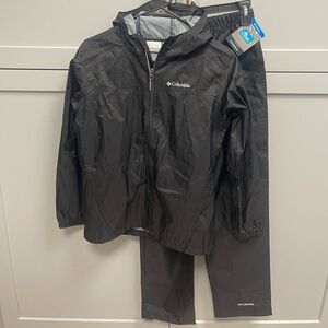 Columbia Youth Waterproof Rain Jacket & Pants Set – Size Large (14/16)